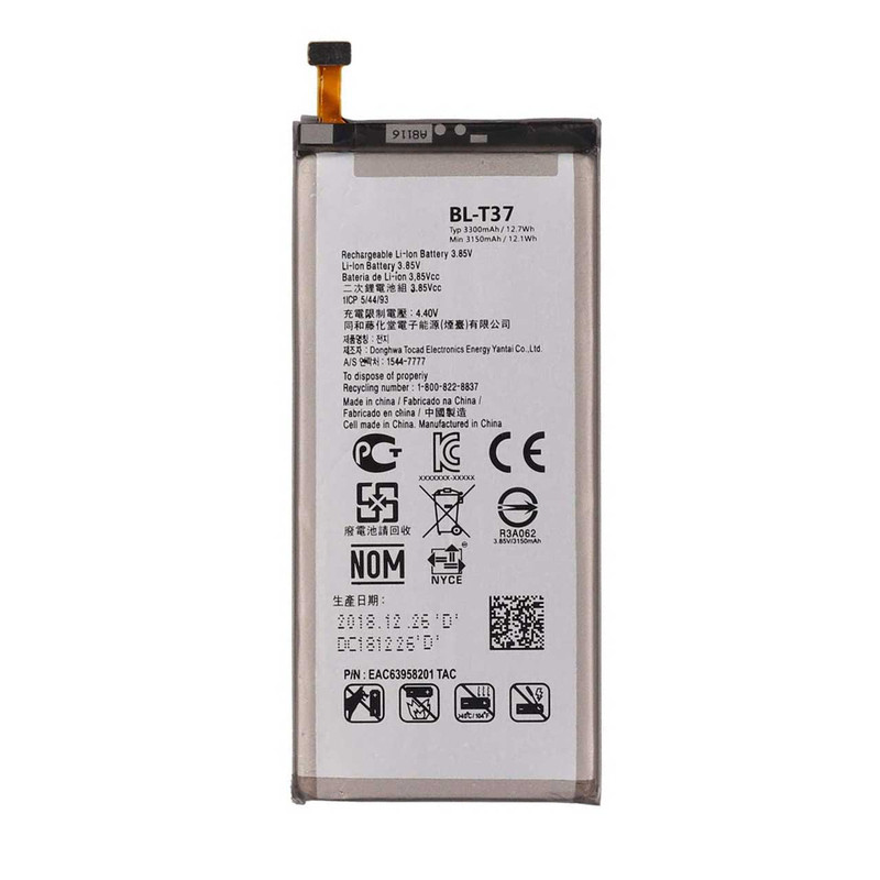 باتری موبایل مدل BL-T37 ظرفیت 3300 میلی آمپر ساعت مناسب برای گوشی موبایل ال جی Q Stylo 4