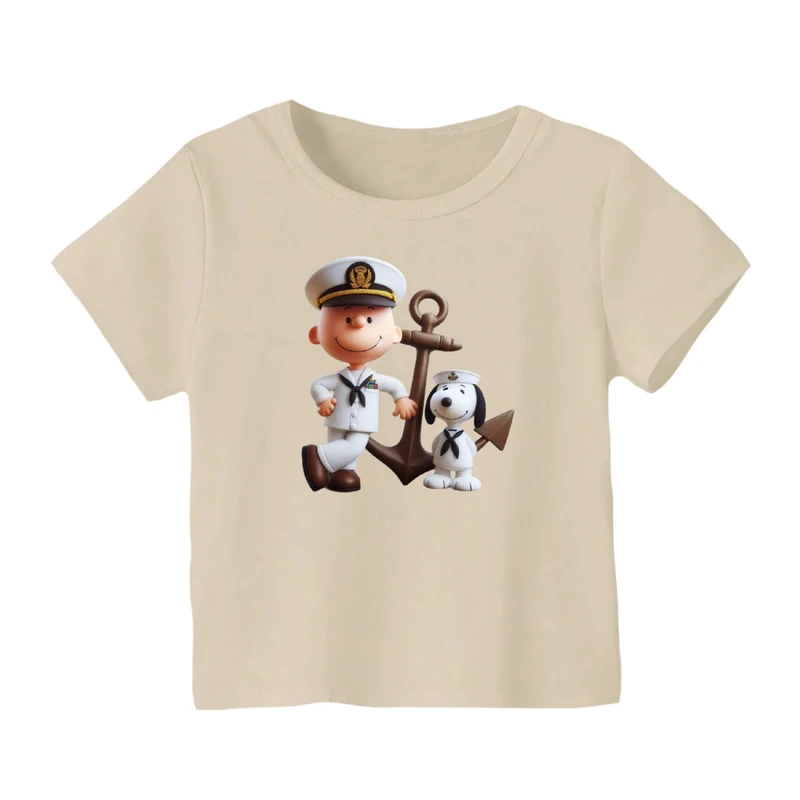 تی شرت آستین کوتاه بچگانه مدل اسنوپی کد 26