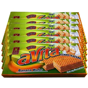ویفر کرمدار با طعم موز  آناتا - 160 گرم بسته 6 عددی