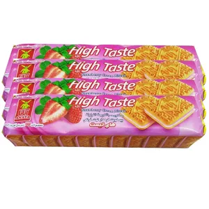 بیسکویت کرمدار توت فرنگی آناتا - 115 گرم بسته 4 عددی
