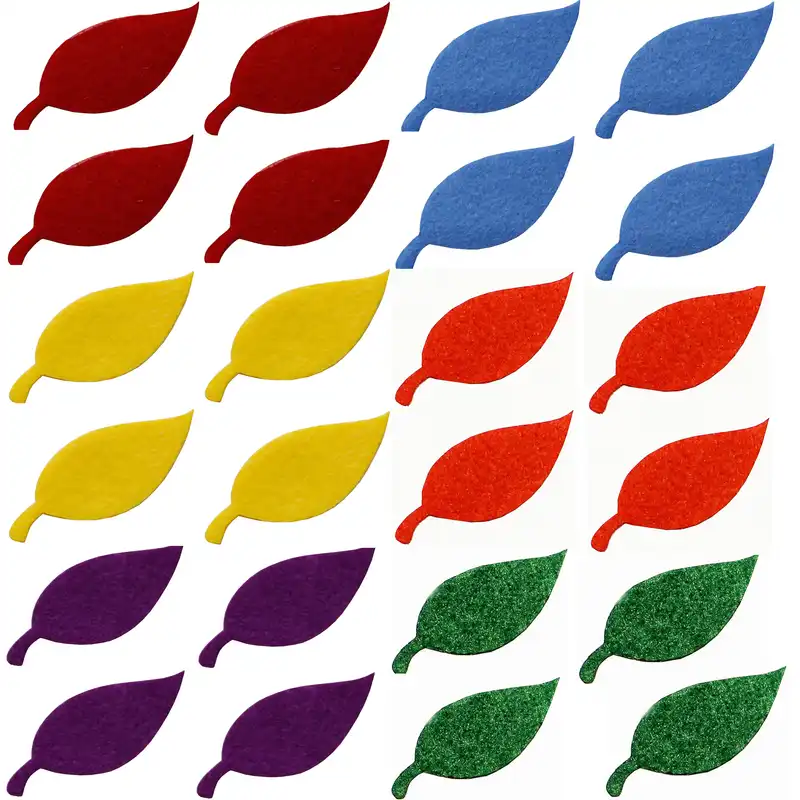 الگو نمد طرح برگ مدل ONB24 بسته 24 عددی