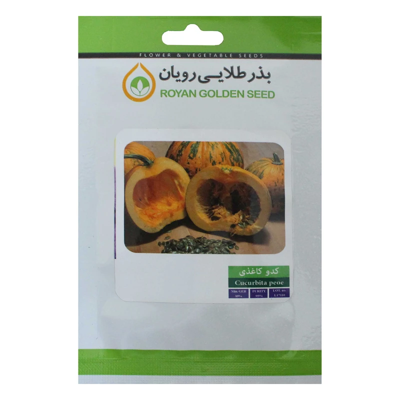 بذر کدو کاغذی بذر طلایی رویان مدل BZTR-070