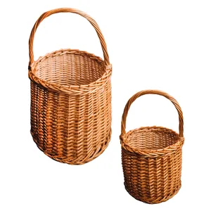 سبد حصیربافی کد 1004 مجموعه 2 عددی