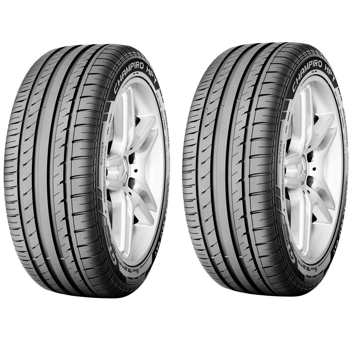 لاستیک خودرو جی تی رادیال مدل HPY سایز 225/45R17 - دو حلقه