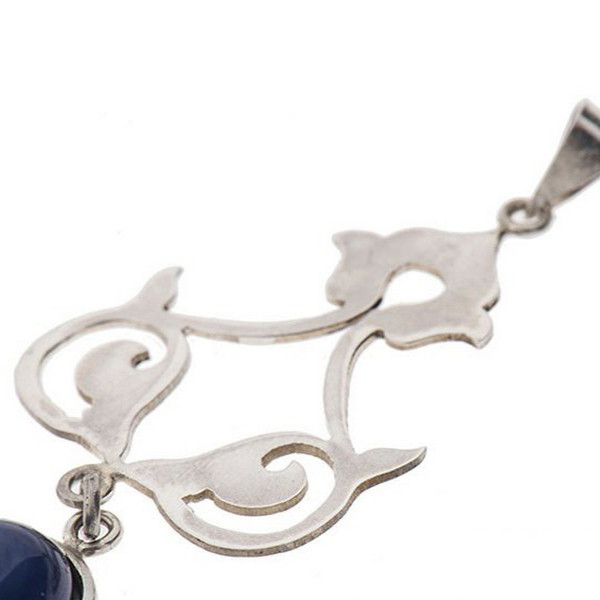 آویز گردنبند نقره زنانه طرح اسلیمی کد 125007 آویز گردنبند نقره زنانه طرح اسلیمی کد 125007