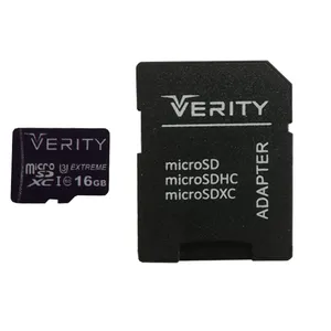 کارت حافظه microSDHC وریتی مدل Extreme کلاس 10 استاندارد UHS-I U3 سرعت 80MBps ظرفیت 16 گیگابایت همراه با آداپتور SD 