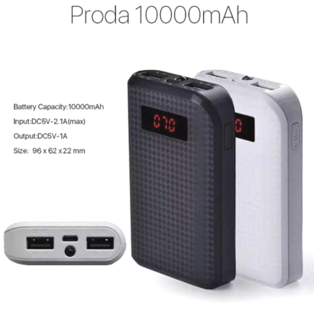شارژر همراه پرودا مدل Power Box ظرفیت 10000 میلی آمپر ساعت