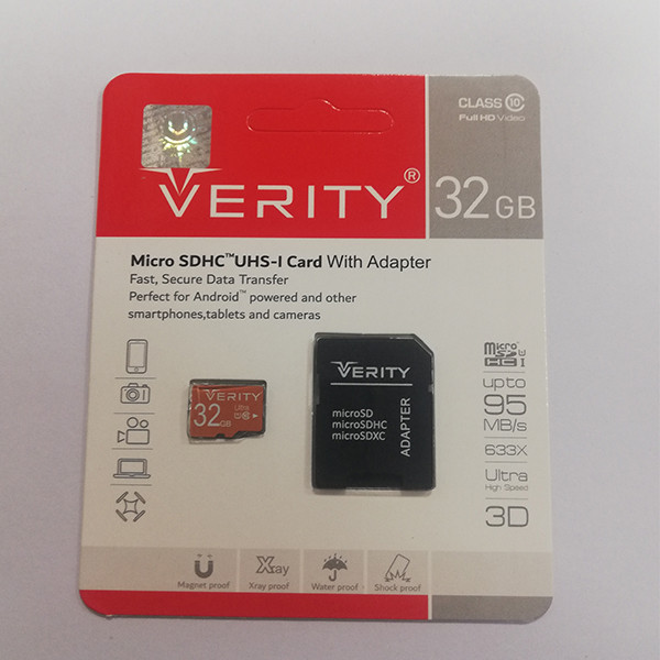 کارت حافظه microSDHC وریتی مدل Ultra کلاس 10 استاندارد UHS-I U1 سرعت 95MBps ظرفیت 16 گیگابایت به همراه آداپتور SD