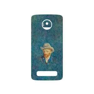 MAHOOT Self portrait with a gray felt hat Cover Sticker for Motorola Moto Z Play