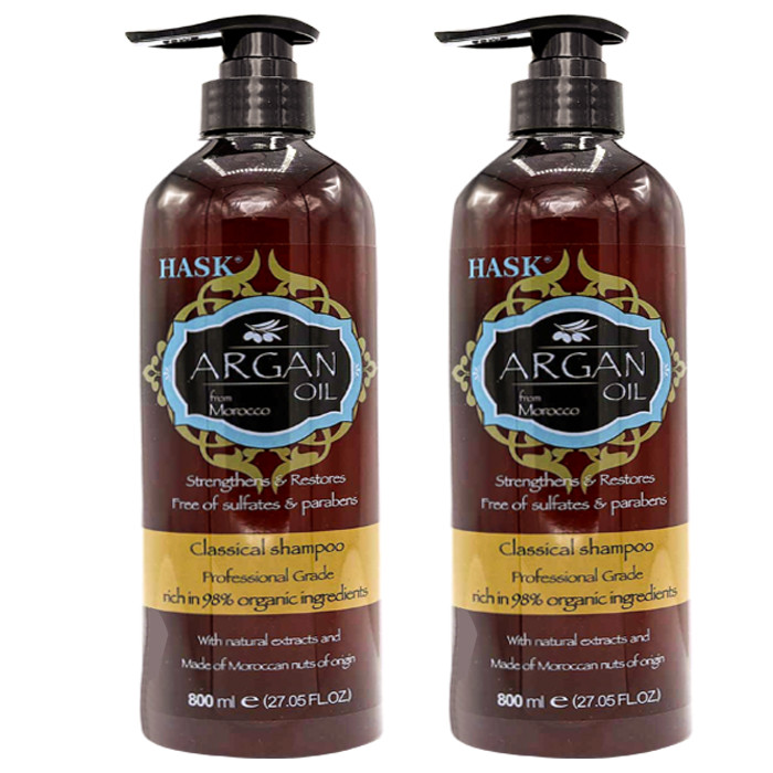 شامپو تقویت کننده مو هاسک مدل ARGAN OIL حجم 800 میلی لیتر شامپو تقویت کننده مو هاسک مدل ARGAN OIL حجم 800 میلی لیتر