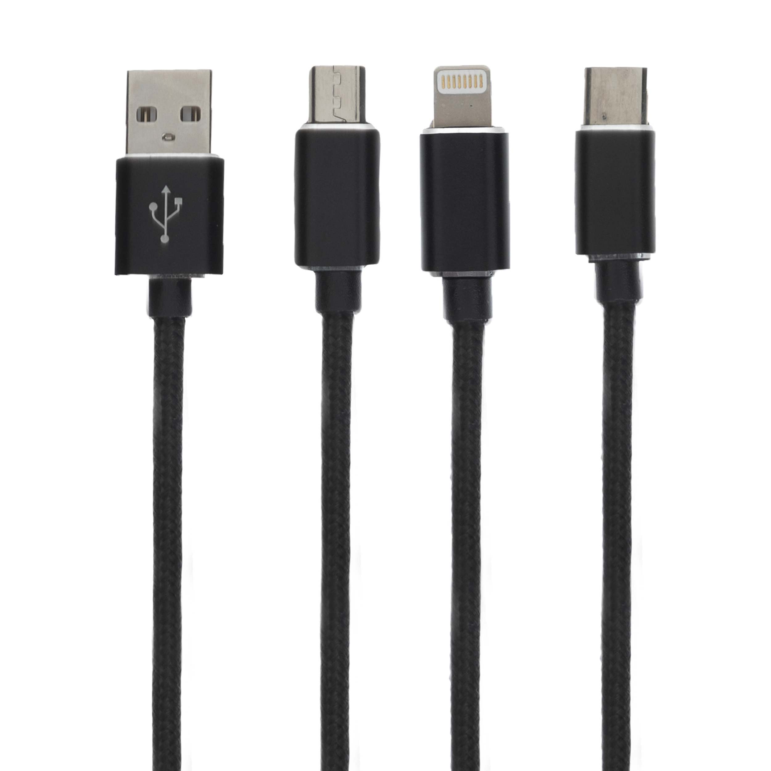 کابل تبدیل USB به microUSB / لایتنینگ / USB-C کملیون مدل CDC016 طول 1 متر