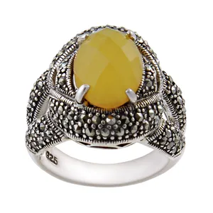 انگشتر نقره زنانه بازرگانی میلادی کد AW_265