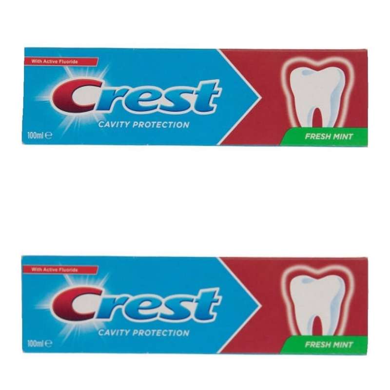 خمیر دندان کرست سری Cavity Protection مدل Fresh Mint حجم 100 میلی لیتر بسته دو عددی خمیر دندان کرست سری Cavity Protection مدل Fresh Mint حجم 100 میلی لیتر بسته دو عددی