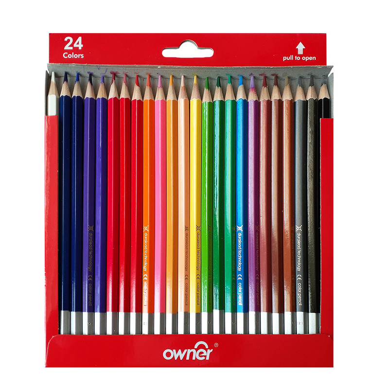 مداد رنگی 24 رنگ اونر مدل 141624 Monsters