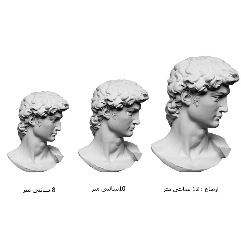 مجسمه طرح داوود مدل X1024 مجموعه 3 عددی