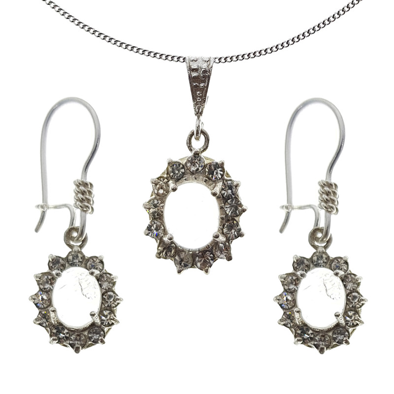 نیم ست نقره زنانه سلین کالا مدل Ce-dor8 نیم ست نقره زنانه سلین کالا مدل Ce-dor8