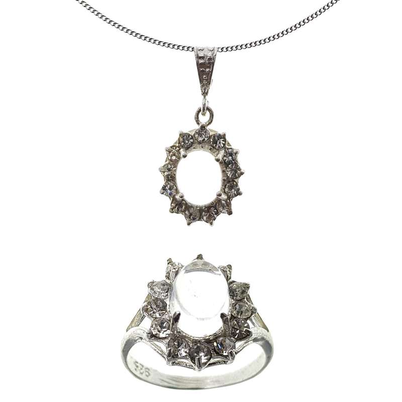 نیم ست نقره زنانه سلین کالا مدل Ce-dor9