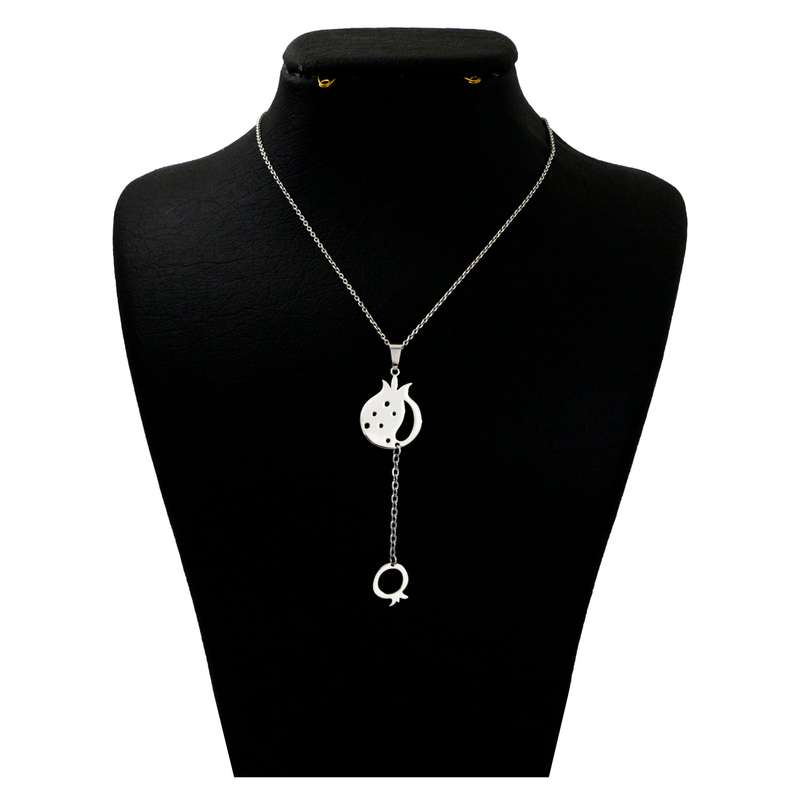 گردنبند نقره زنانه دلی جم طرح انار شب یلدا کد D 395