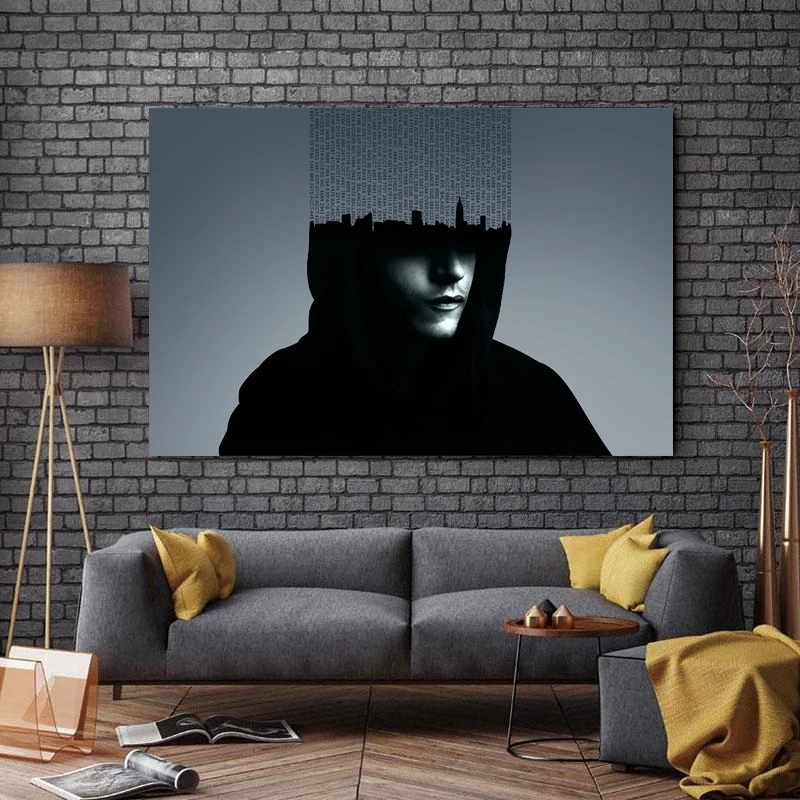 تابلو شاسی طرح سینما مدل Mr.Robot کد A91