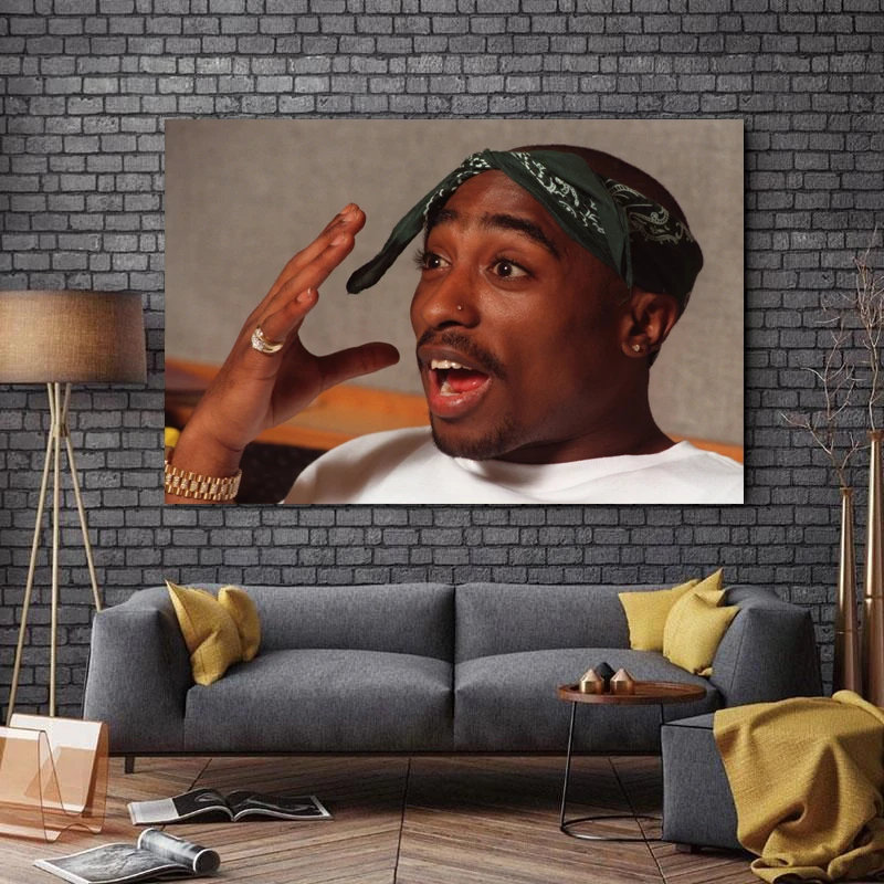 تابلو شاسی طرح بزرگان موسیقی جهان مدل 2Pac کد A119