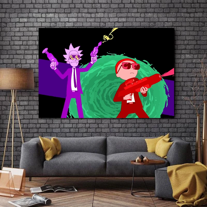 تابلو شاسی طرح انیمیشن مدل Rick And Morty کد A142