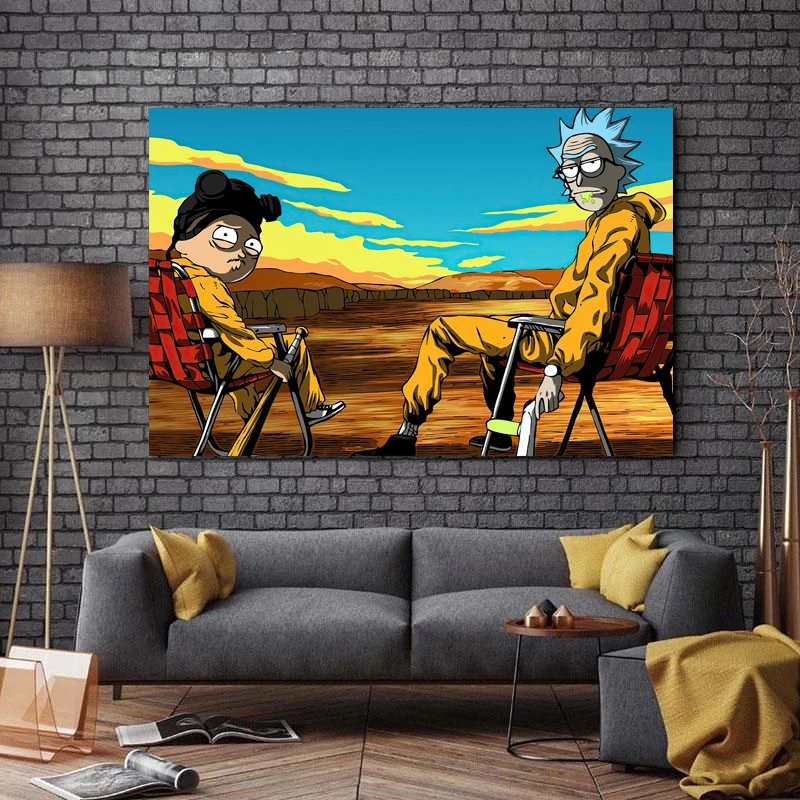 تابلو شاسی طرح انیمیشن مدل Rick And Morty کد A144