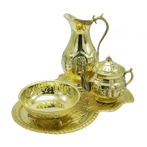 سرویس سماور برنجی 5 پارچه کد 1001