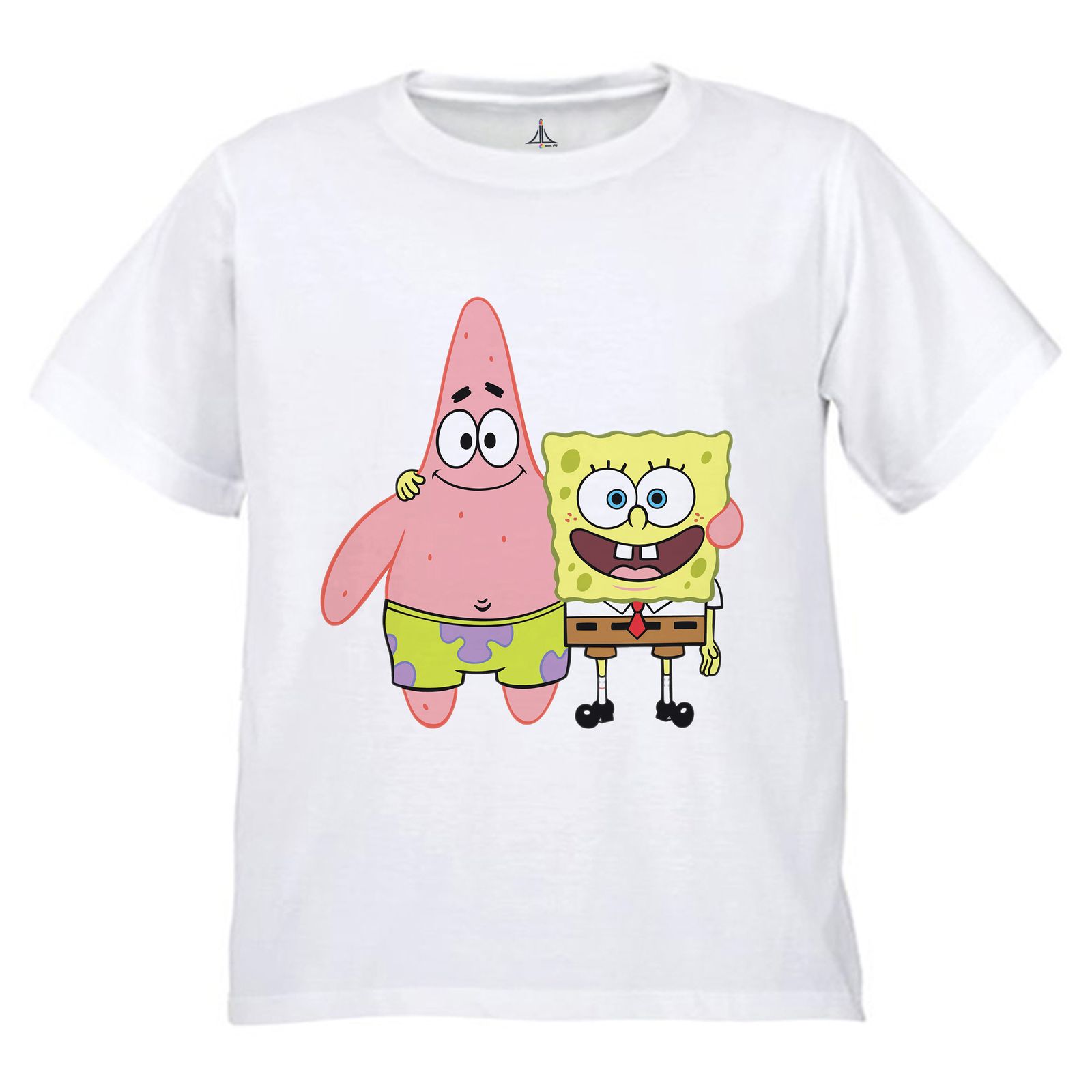 تی شرت دخترانه به رسم طرح باب و پاتریک کد 9906
