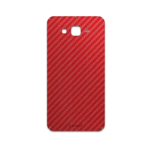 MAHOOT Red-Fiber Cover Sticker for Samsung Galaxy J7 2015