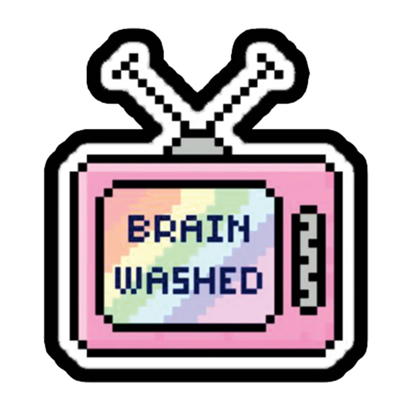 استیکر تزئینی موبایل طرح tv کد 1903