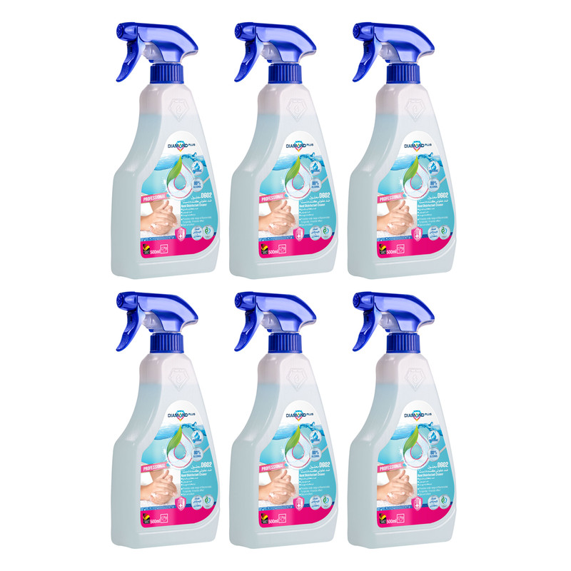محلول ضدعفونی کننده دست دیاموند پلاس کد D602 حجم ۵۰۰ میلی لیتر بسته 6 عددی