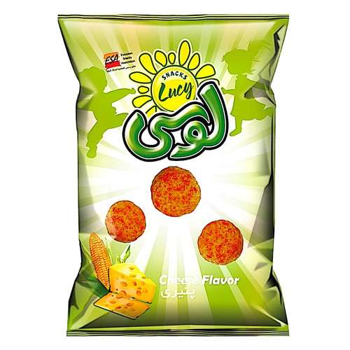 اسنک توپی پنیری لوسی - 25 گرم بسته 30 عددی