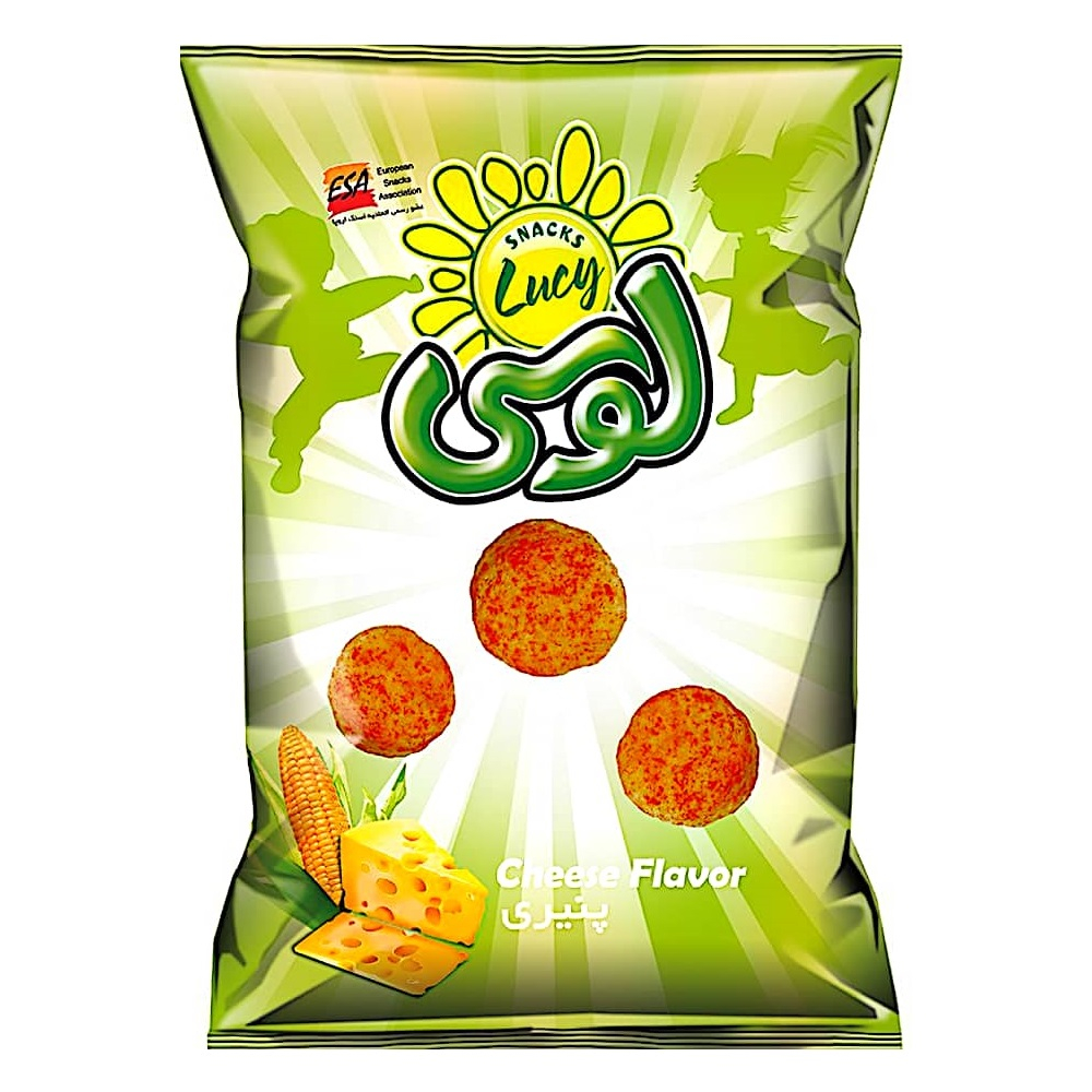 اسنک توپی پنیری لوسی - 75 گرم بسته 6 عددی