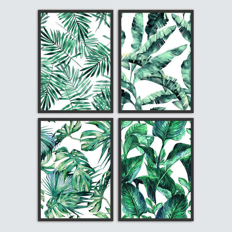 تابلو سالی وود طرح طبیعت در خانه کد T110511 مجموعه 4 عددی