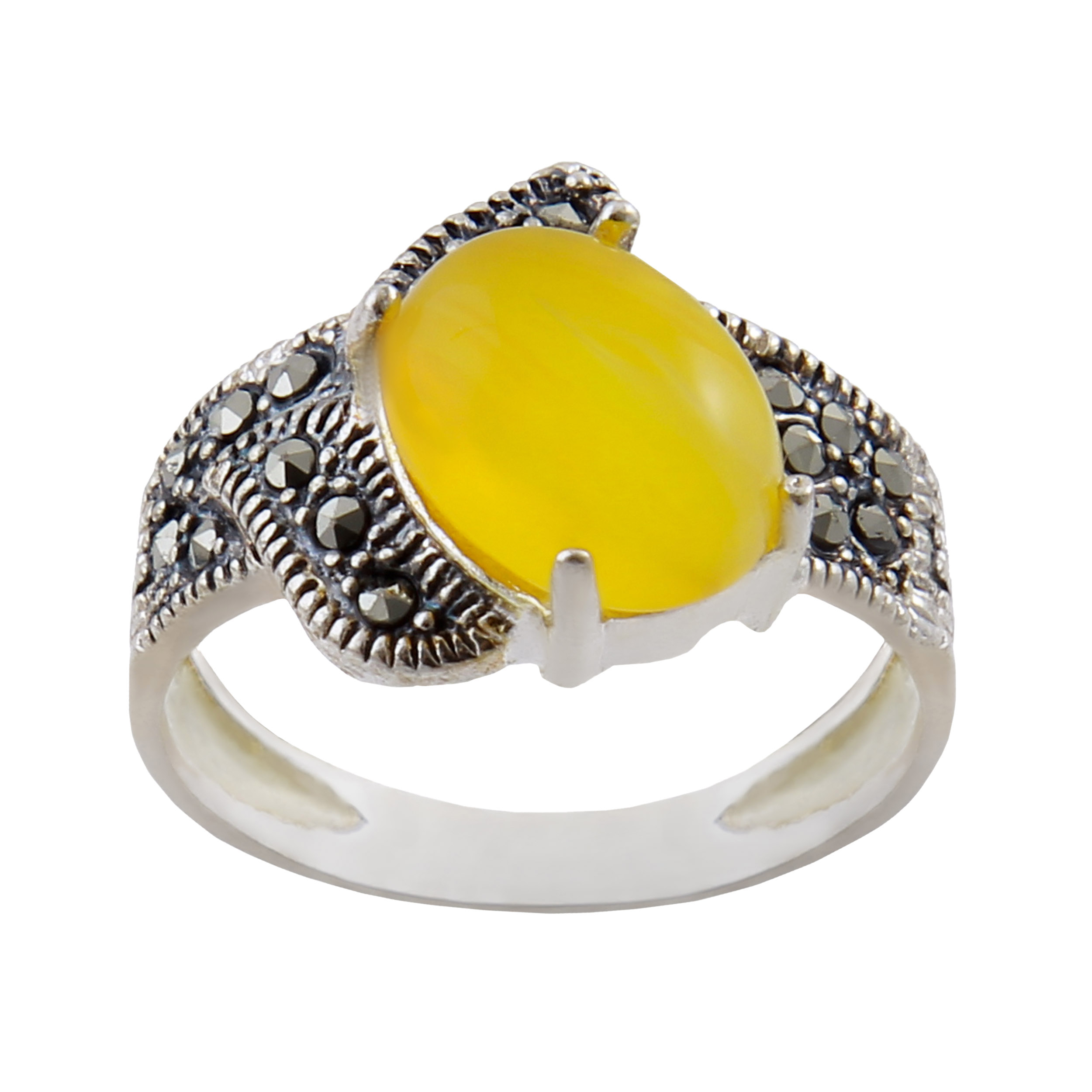 انگشتر نقره زنانه بازرگانی میلادی کد AW_252