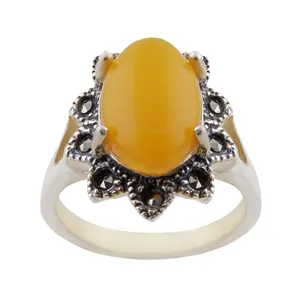 انگشتر نقره زنانه بازرگانی میلادی کد AW_274