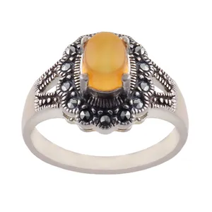 انگشتر نقره زنانه بازرگانی میلادی کد AW_276