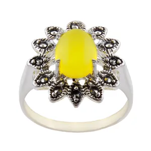 انگشتر نقره زنانه بازرگانی میلادی کد AW_277