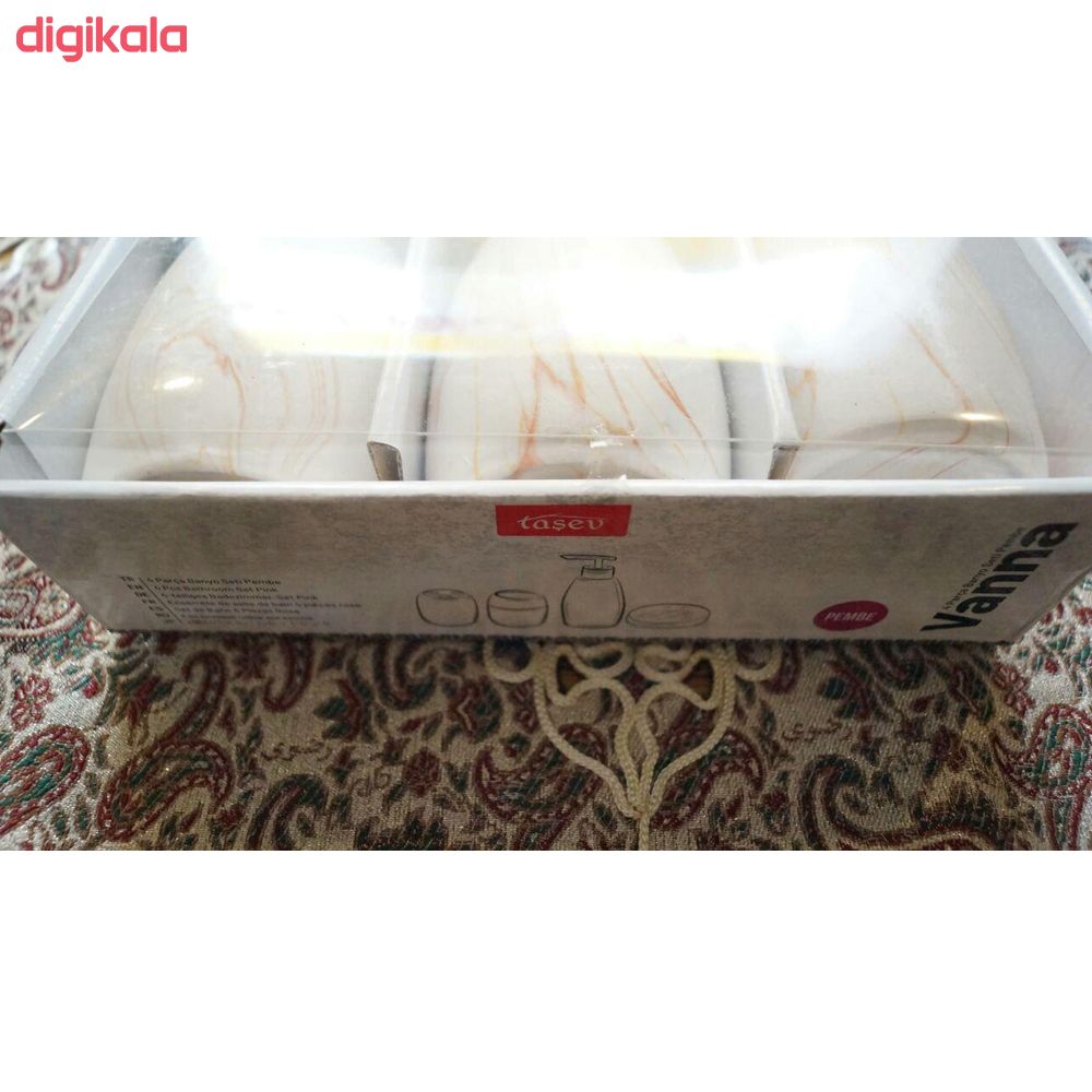 ست سرویس بهداشتی 4 تکه تاشو مدل Vanna main 1 2