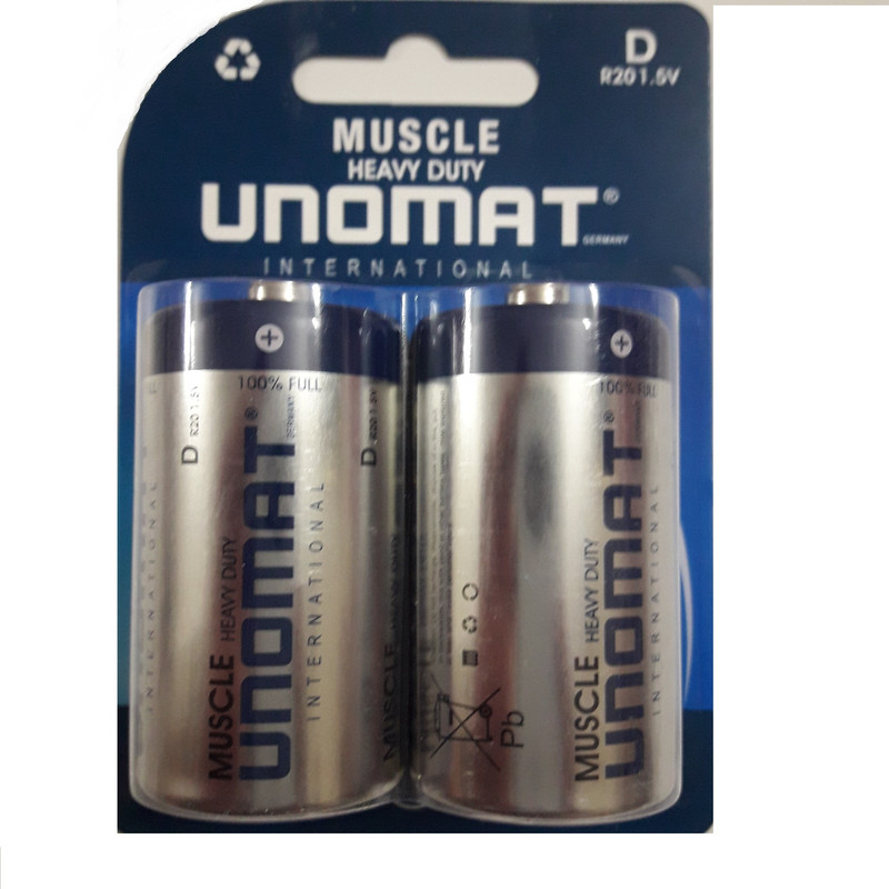 باتری D یونومات مدل heavy duty بسته 2 عددی