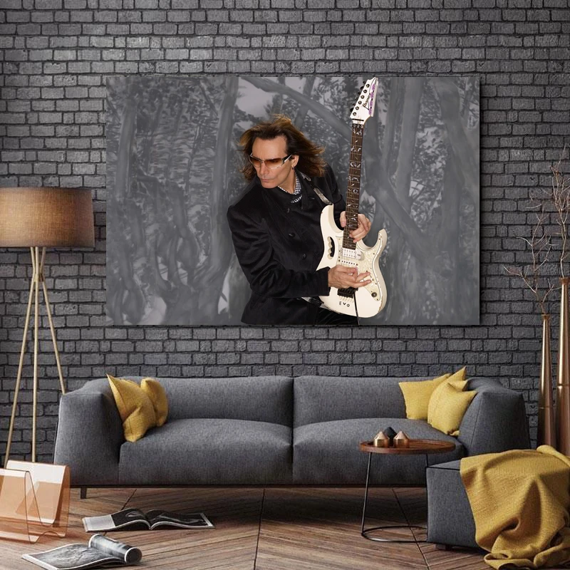 تابلو شاسی طرح بزرگان موسیقی جهان مدل Steve Vai کد A174