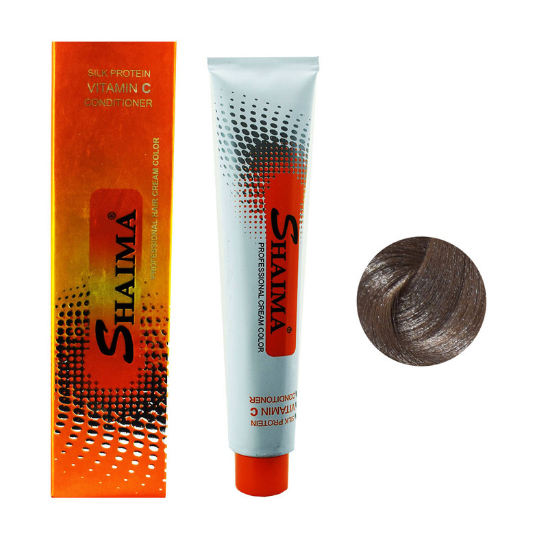 رنگ مو شایما مدل 1221 شماره 6.32 حجم 100 میلی لیتر رنگ زیتونی طبیعی تیره