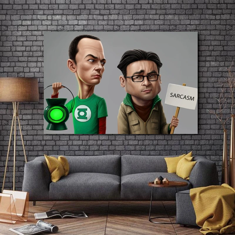 تابلو شاسی طرح سینما مدل Big Bang Theory کد A192
