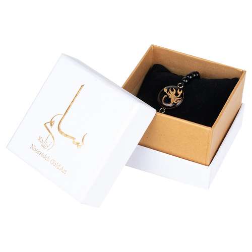 دستبند زنانه سام نورزاده طرح ماه آبان کد 73