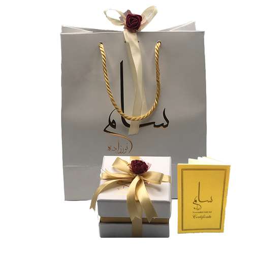 دستبند زنانه سام نورزاده طرح ماه آبان کد 73