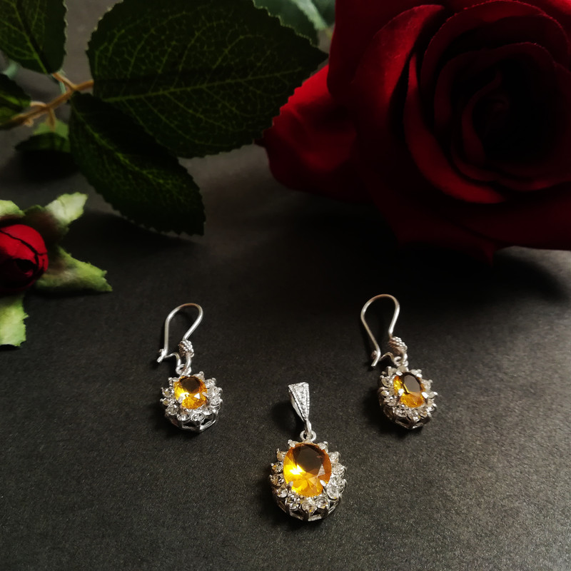 نیم ست نقره زنانه سلین کالا مدل Ce-sit8