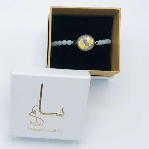 دستبند زنانه سام نورزاده طرح ماه اسفند کد 25