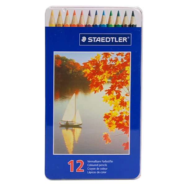 مداد رنگی 12 رنگ استدلر مدل ST23 کد 415