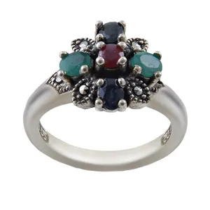  انگشتر نقره زنانه بازرگانی میلادی کد AW_281