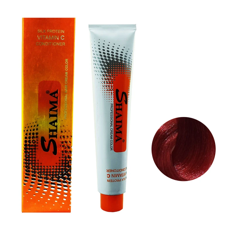 رنگ مو شایما مدل 1221 شماره 6.66حجم 100 میلی لیتر رنگ قرمز فلفلی